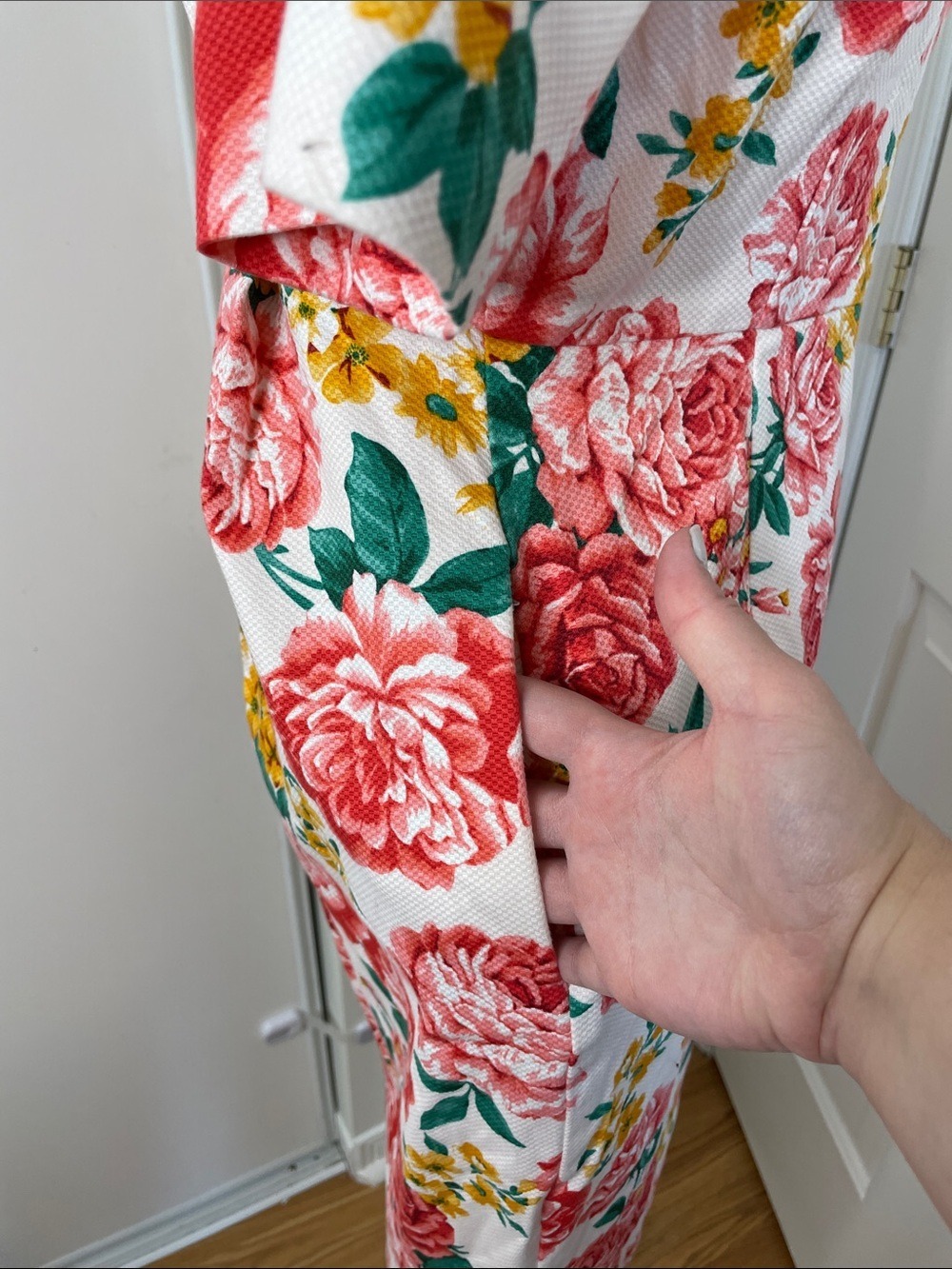 NWT ASOS Maternity Wiggle Floral Midi Dress 6 - Picture 7 of 15